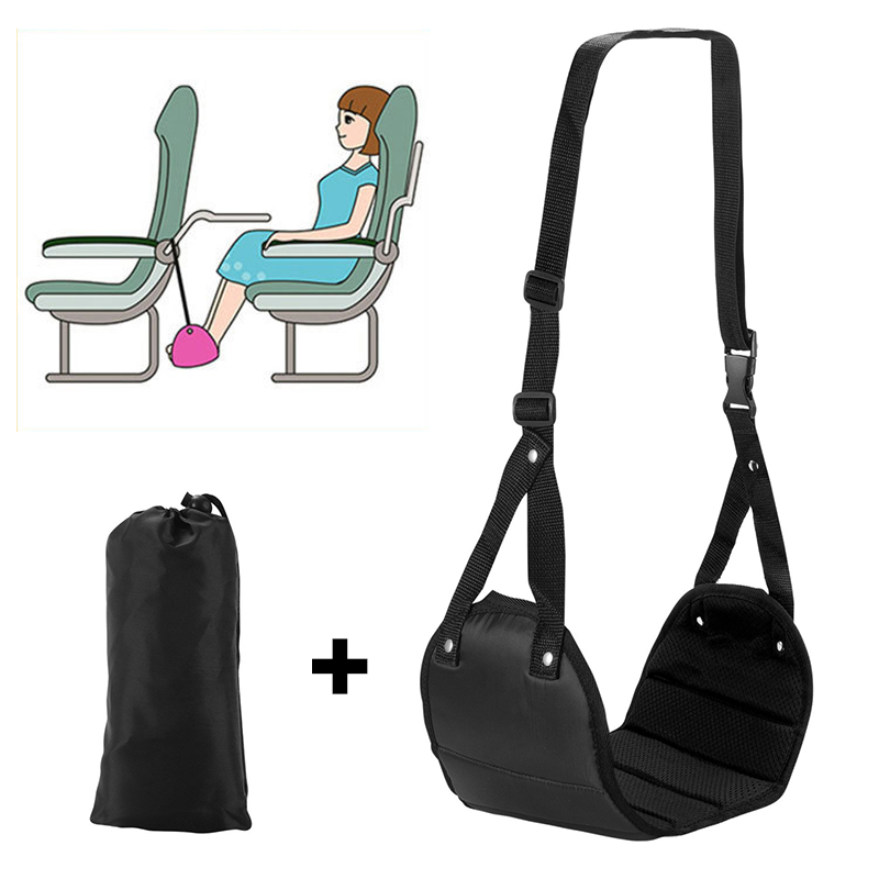 Travel Accessories Long Flight - Draagbare verstelbare voetsteun hangmat voor vliegtuigreizen