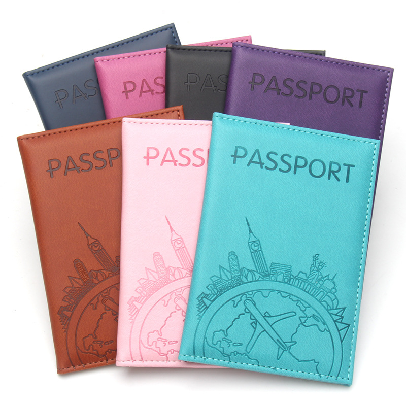 Travel Accessories India - Global Flight bedrukte paspoorthouder lederen paspoorthoezen