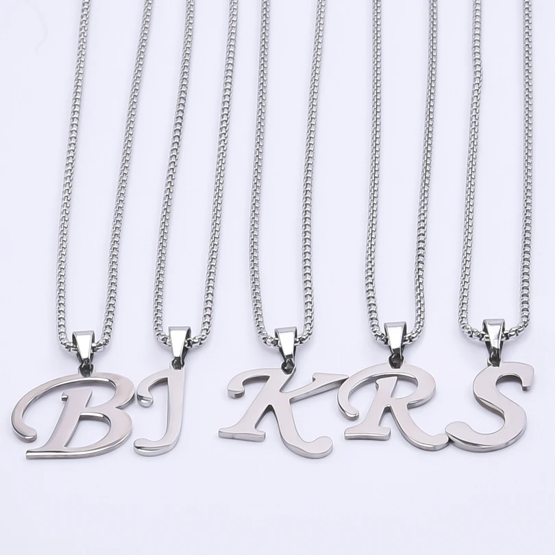 Travel Accessories As Gifts - 50/60/70Cm Lange Kiel Ketting Rvs Beginletters