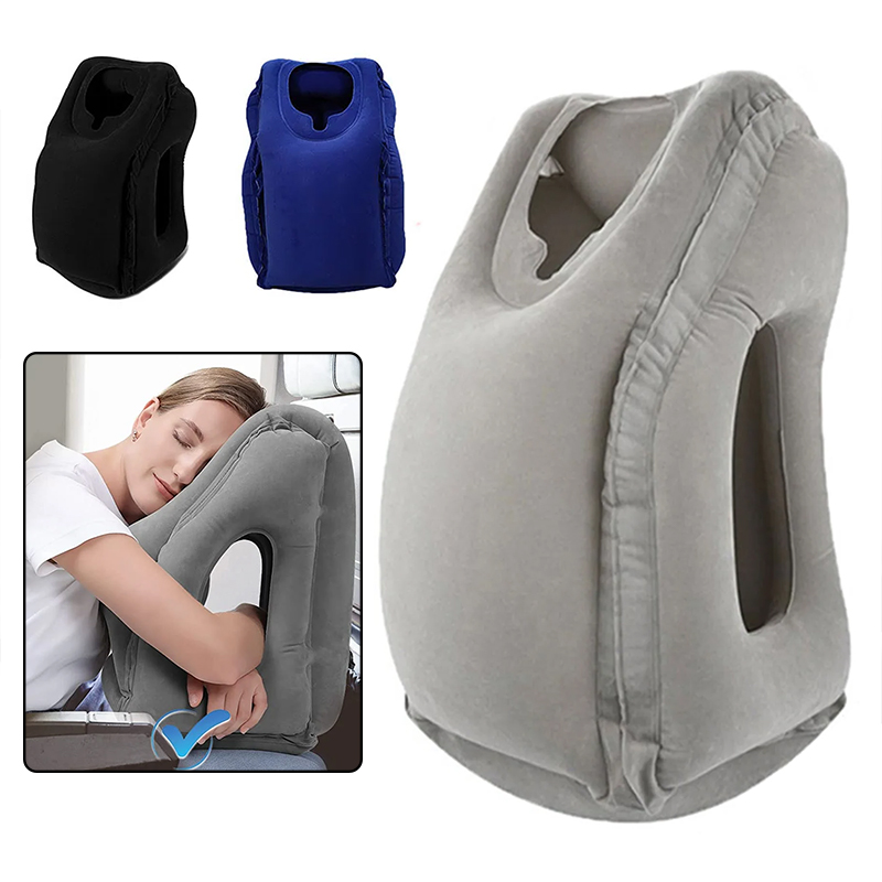 Opblaasbare reiskussens met ne - Travel Accessories Long Flight recensie en prijs