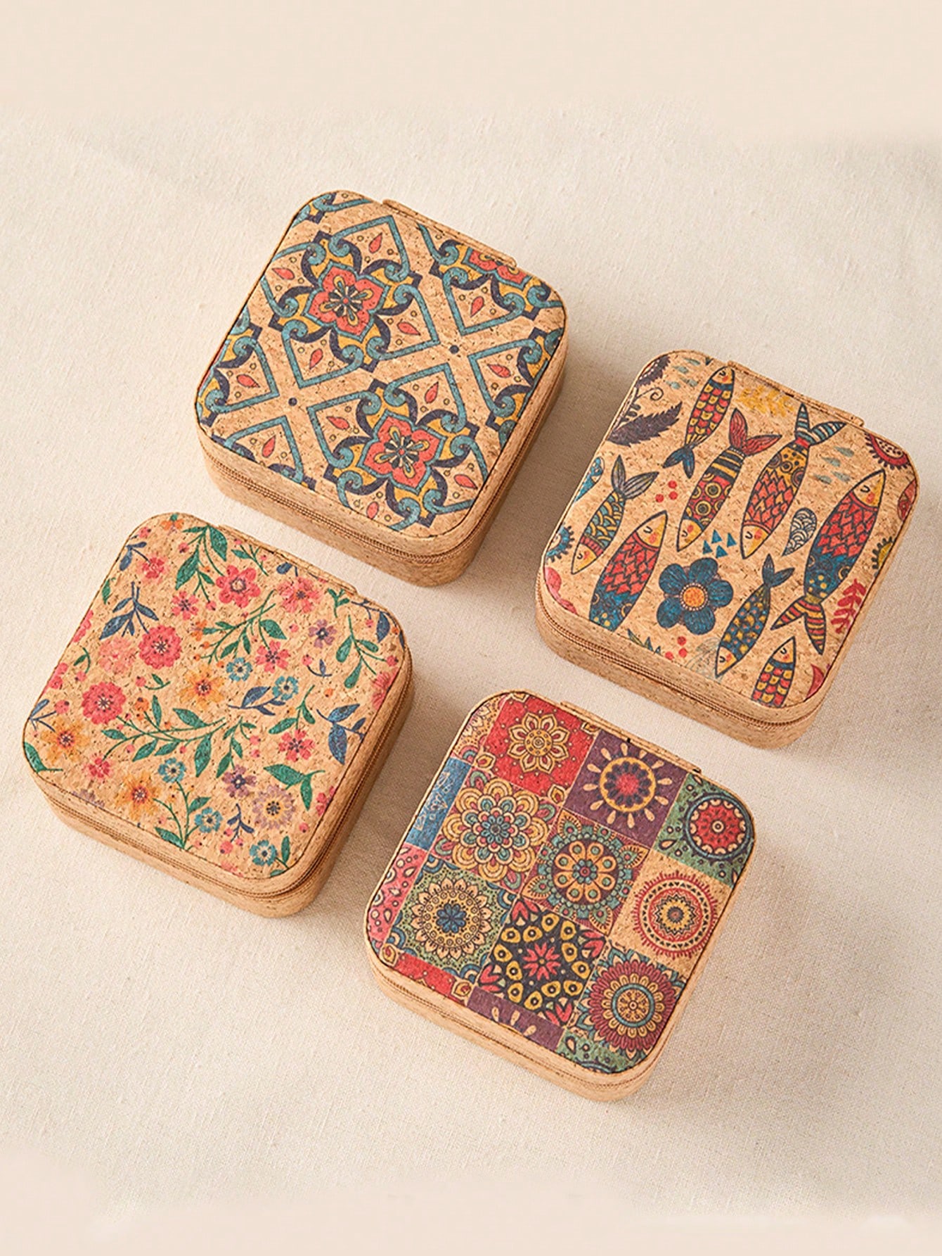Vierkante vintage bohemien pat - Travel Accessories Jewelry recensie en prijs
