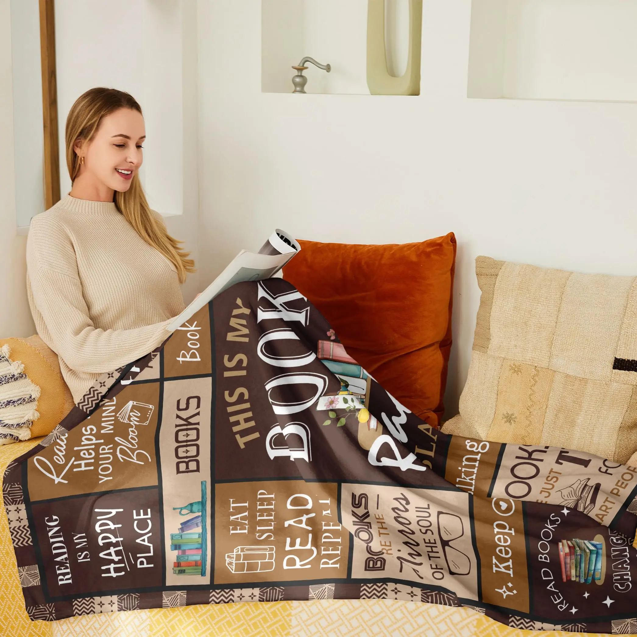 Geschenkdeken voor boekenliefh - Travel Accessories Ideas recensie en prijs